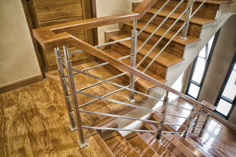 Finished Staircase with Handrails